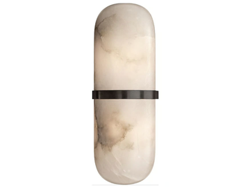 MELANGE PILL FORM SCONCE - Alabaster wall light by Visual Comfort Europe - view 2